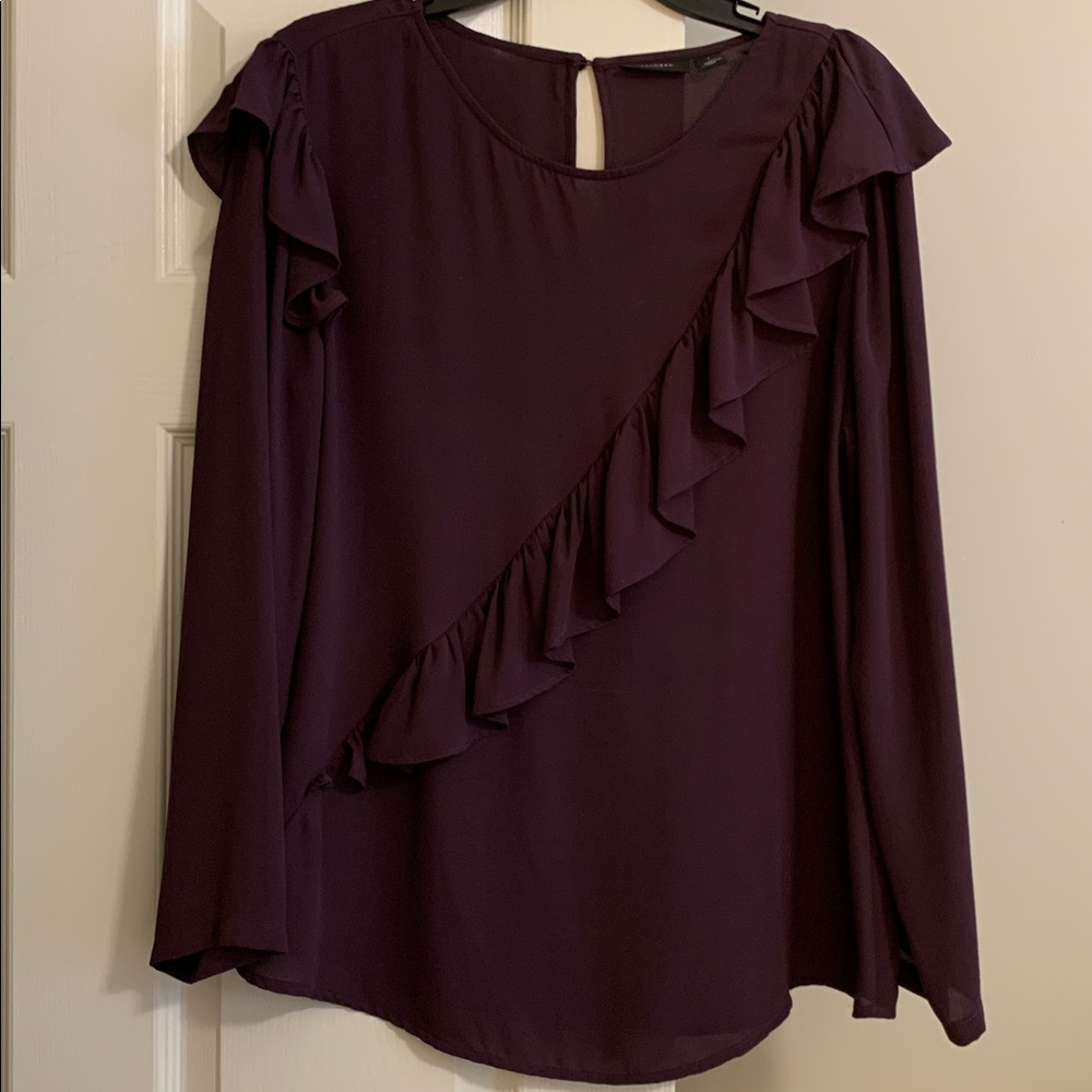 Halogen Deep Purple Blouse Large